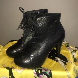 Jeffrey Campbell hidden platform lace up bootie.